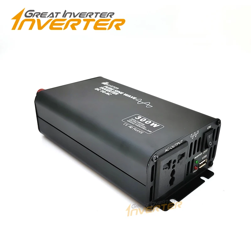 

300W Office use With LCD Inverter Power Converter DC 12V 24V 48V 60V 72V TO 100V 110V 120V 220V 230V AC Pure Sine Wave Inverter