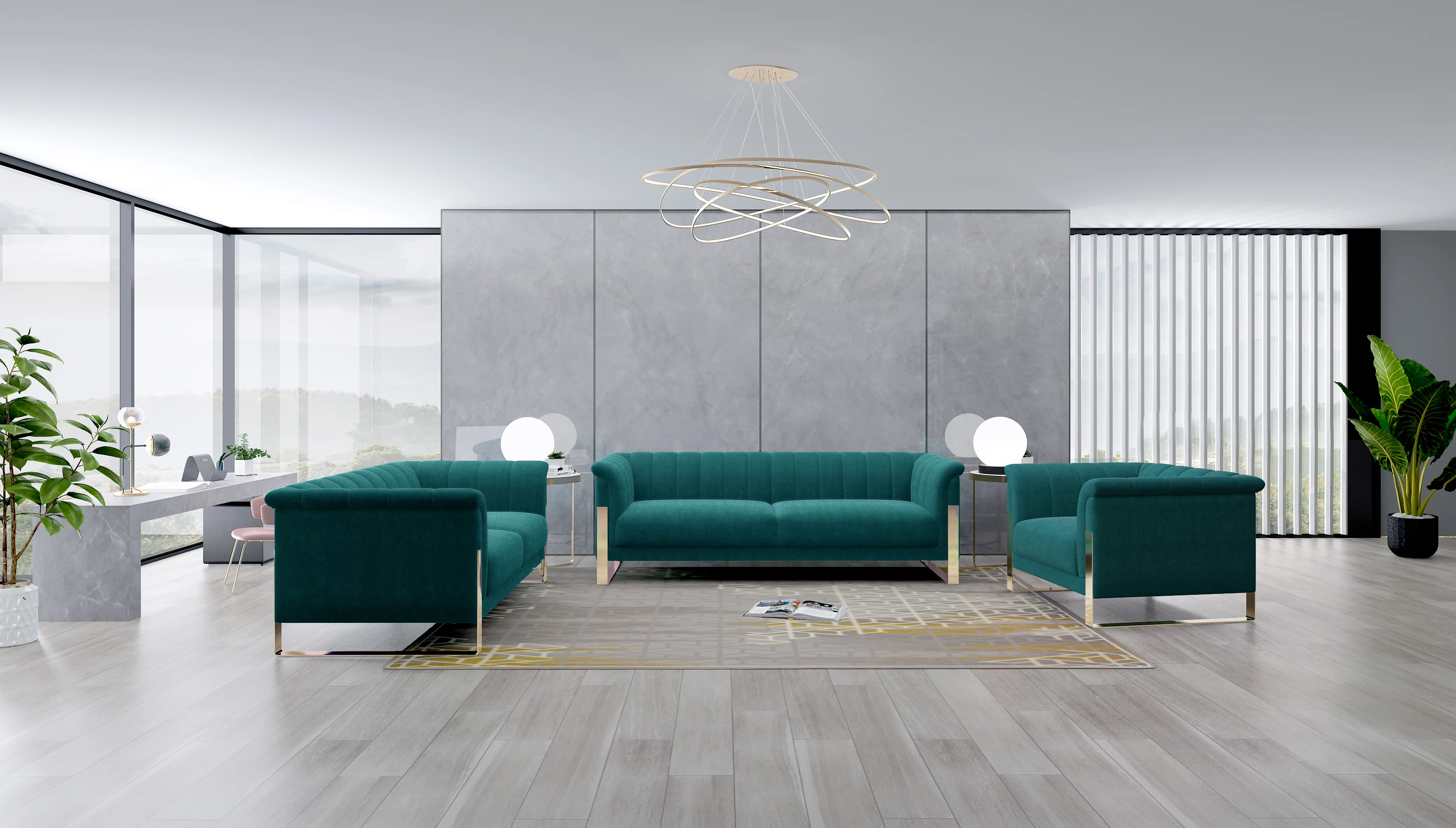 Современные диваны для гостиной диван Честерфилд с тканью | Мебель