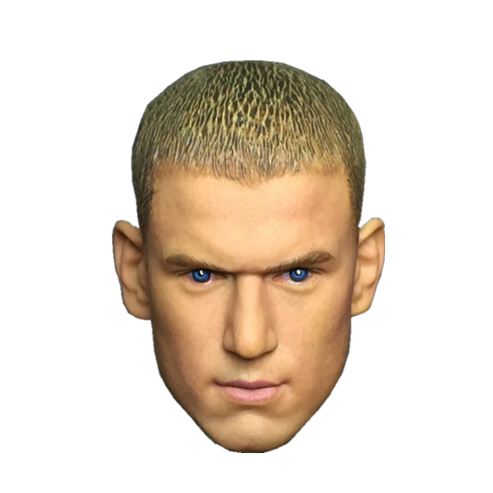 

1/6 Michael J Scofield Head Carving Sculpt PVC Head Toy Gift Model For 12inches Action Figure Body Doll