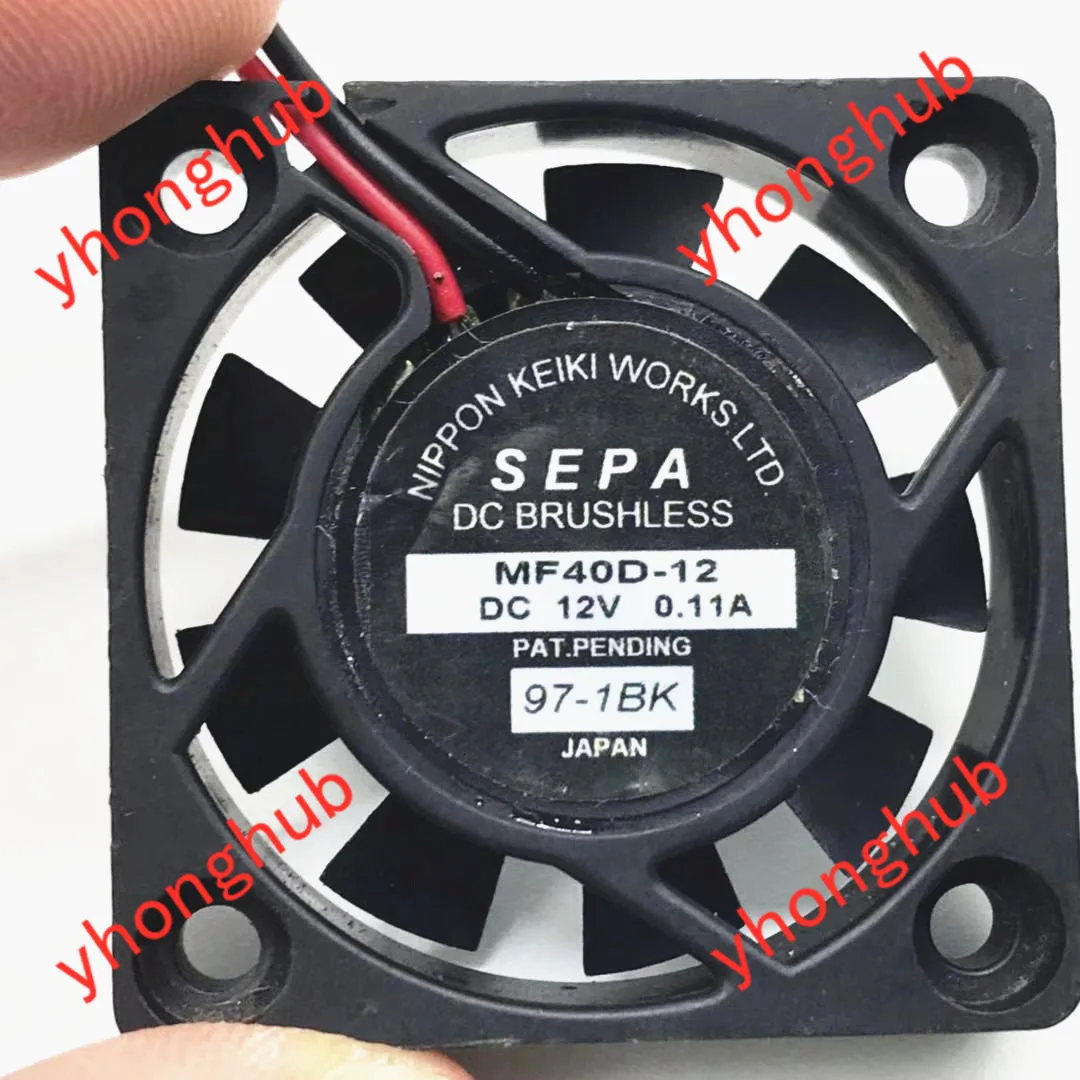 SEPA MF40D 12 DC 12V 0.11A 40x40x10 мм 2 провод Сервер площади вентилятора|Кулеры и системы