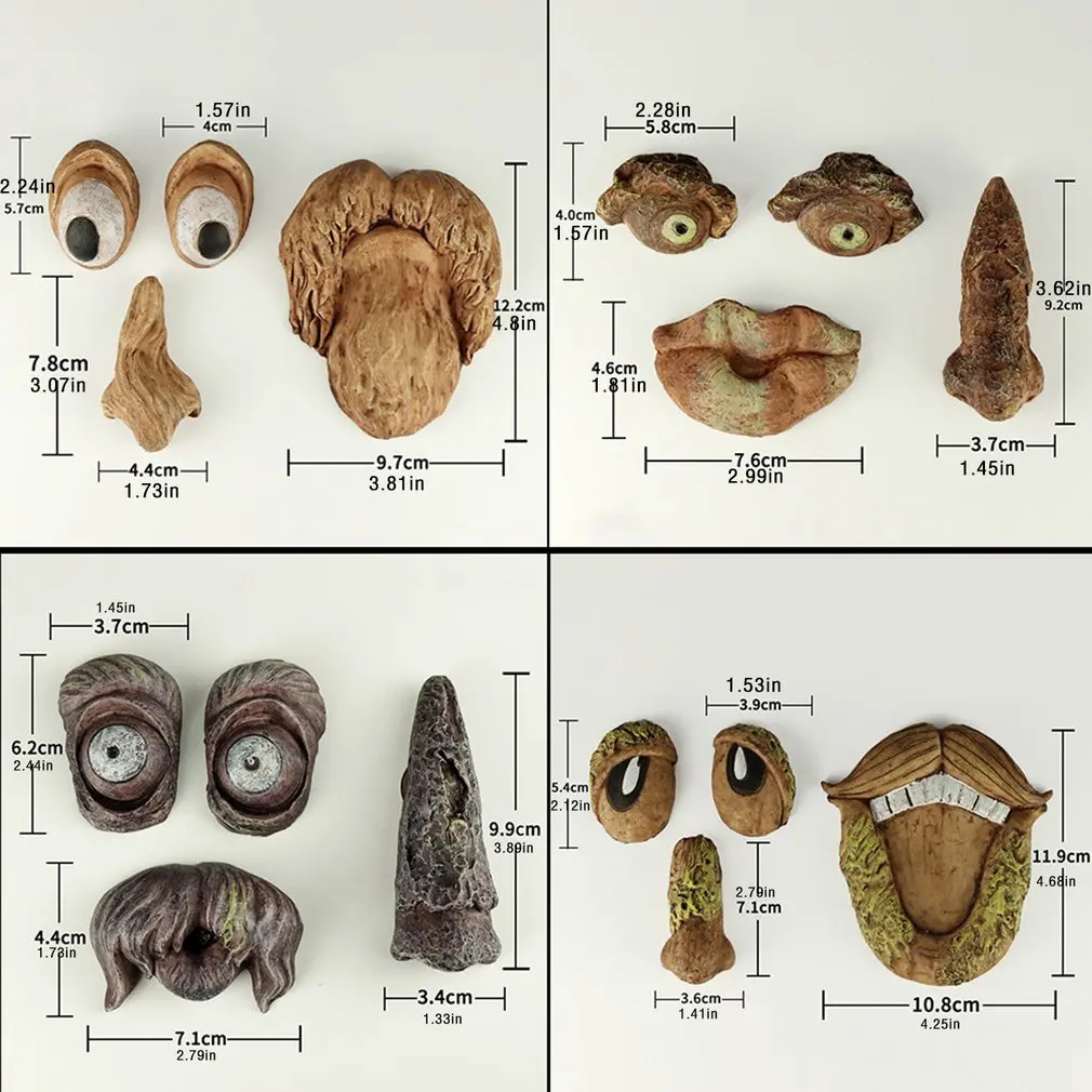 

Weird Old Man Tree Hugs Courtyard Art Deco Tree Face Outdoor Decoration Garden Art deco Tree Bark Face Decoration Funny toys