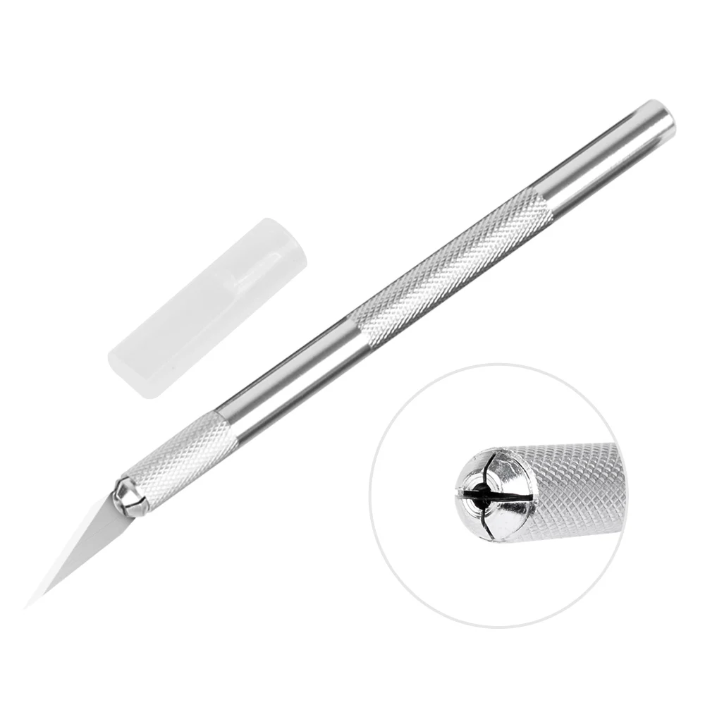 Carving Knife Metal Scalpel Knife Tools Kit Cutter Engraving Craft knives+5pcs Blades Sculpture Knife DIY Repair Hand Tools