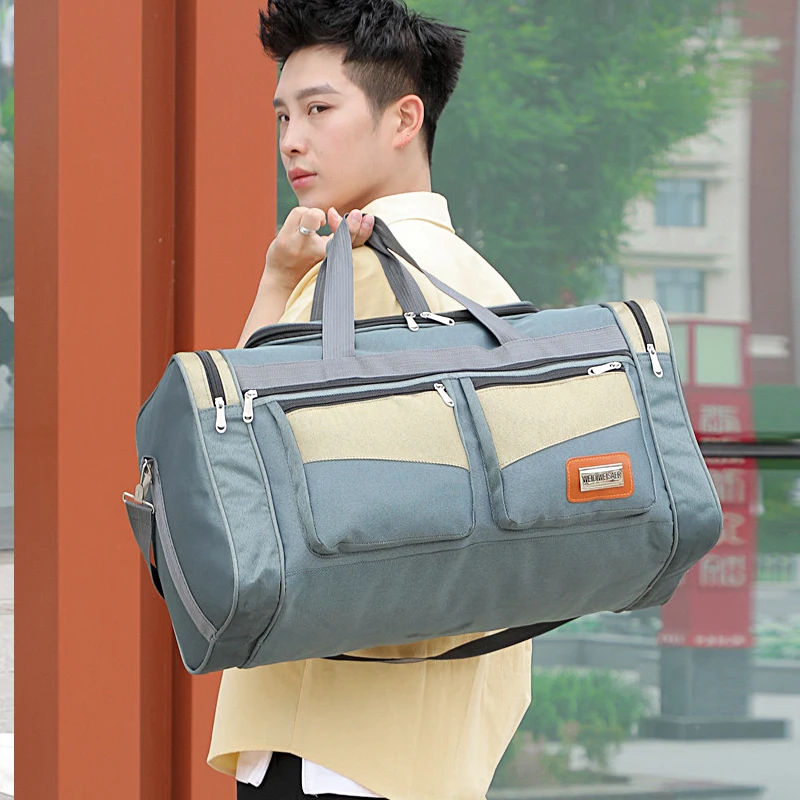 

New Large Capacity Fashion Travel Bag For Man Women Weekend Bag Big Capacity Bag Nylon Portable Travel Carry Luggage Bags XA159K