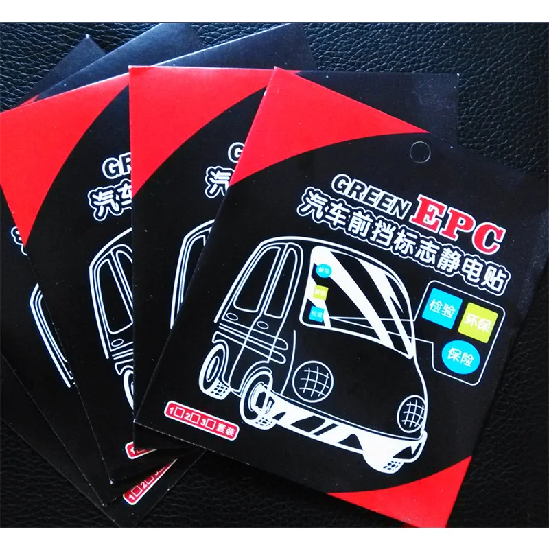 MoFan 3 шт. автомобильные электростатические наклейки для годового осмотра