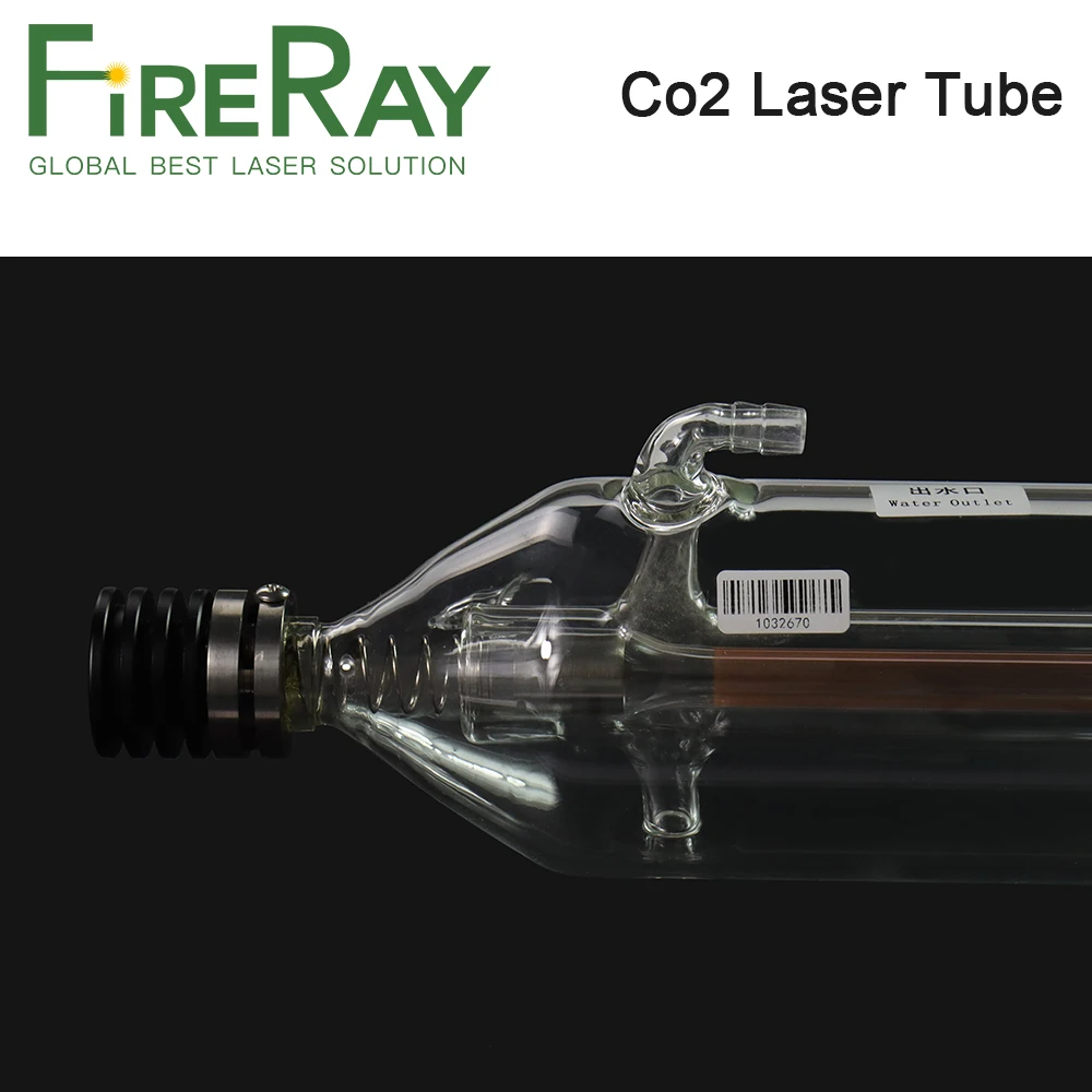 FireRay Yongli A2s 90 Вт CO2 лазерная стеклянная трубка Деревянный чехол длина 1250 диаметр 80
