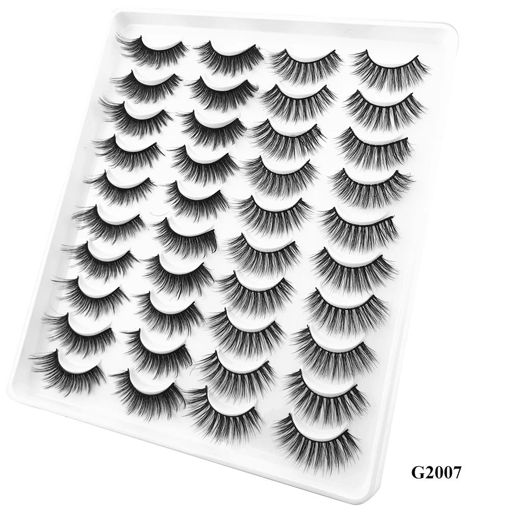 5/10/20 пар норковые ресницы ручной работы натуральных длинных накладных ресниц