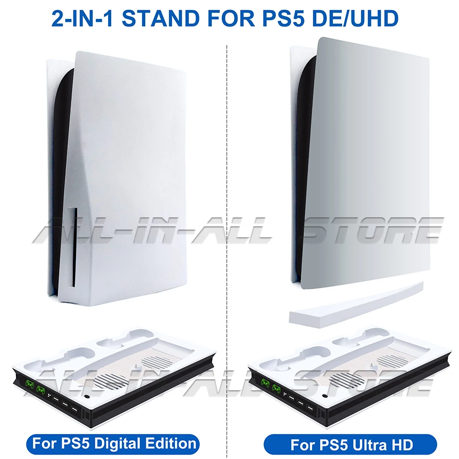 Док-станция для зарядки PS5 2 вентилятора 3 USB-порта | Электроника