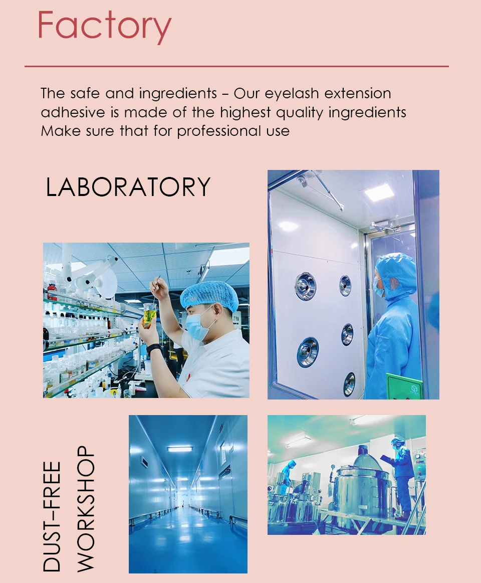 hieyelash 5ml Eyelash Extension Glue Private Label 2S Fast Drying Strong Adhesive Professional Glue For Grafted False Eyelashes