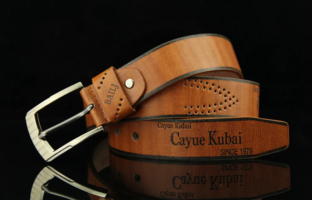 Кожаный роскошный чехол книжка с ремешком Мужские ремни для мужчин новая модная