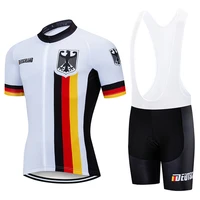 2021 germany cycling team jersey bike shorts 20d gel bib set ropa ciclismo mens mtb summer bicycling maillot bottom clothing