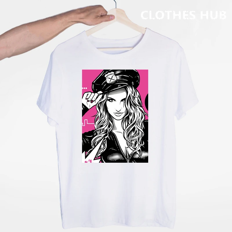 Футболка Бритни Спирс модная мужская и женская футболка с принтом рэпера рок Homme