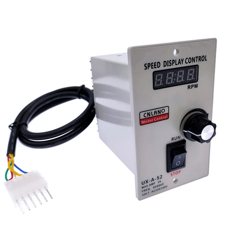 

UX-A-52 LED Display Speed Controller 400W AC 220V 50/60hz Regulator Control Forward & Backward Motor Speed Governor