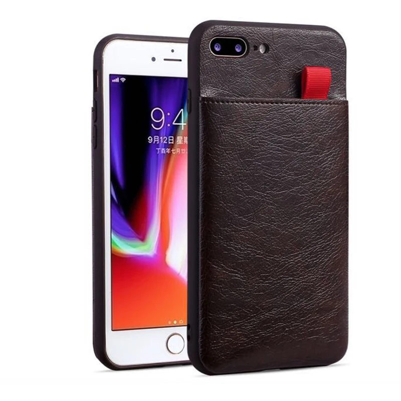 Coffee Чехол для iPhone X Xr Xs Max, кожаный чехол с откидной крышкой в стиле ретро, слот для карт, полная Защита, Чехол для iPhone X 6 S 7 8 Plus - Цвет: Coffee