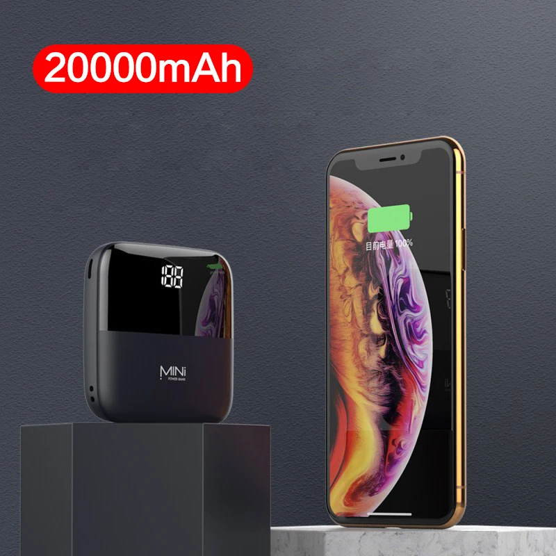 Портативный внешний аккумулятор с 2 мя USB портами 20000 мАч|Внешние аккумуляторы| |