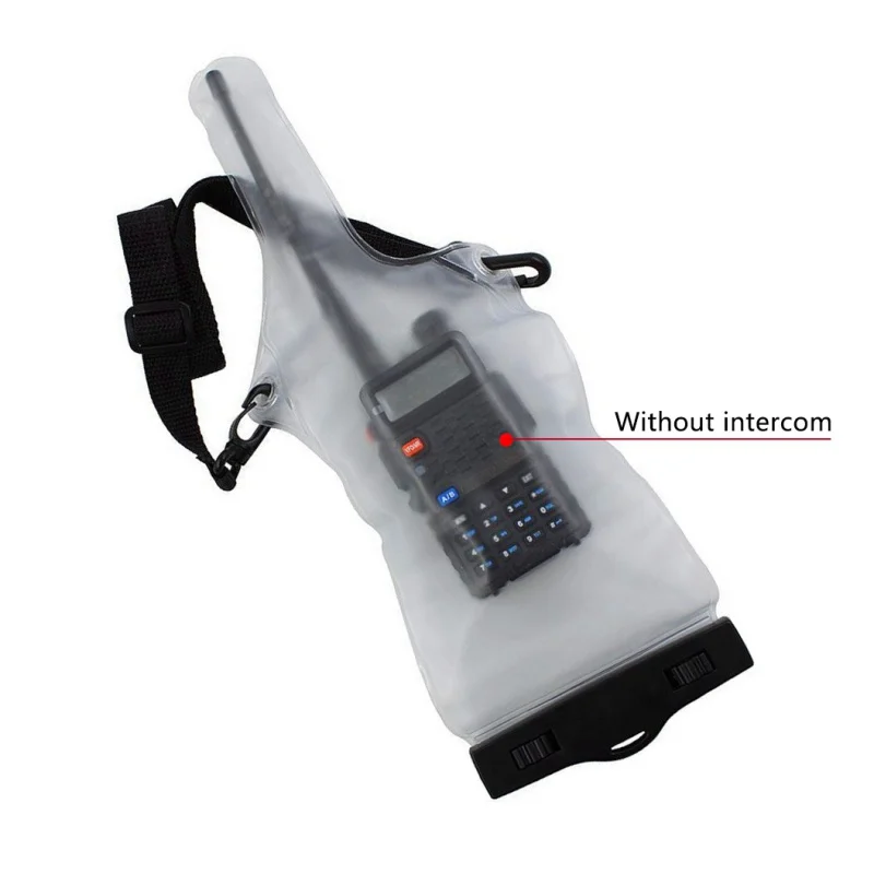 Portable Pouch for Walkie Waterproof Bag Case Talkie Two-Way Radios Full Protector Cover Holder with Lanyard KT01