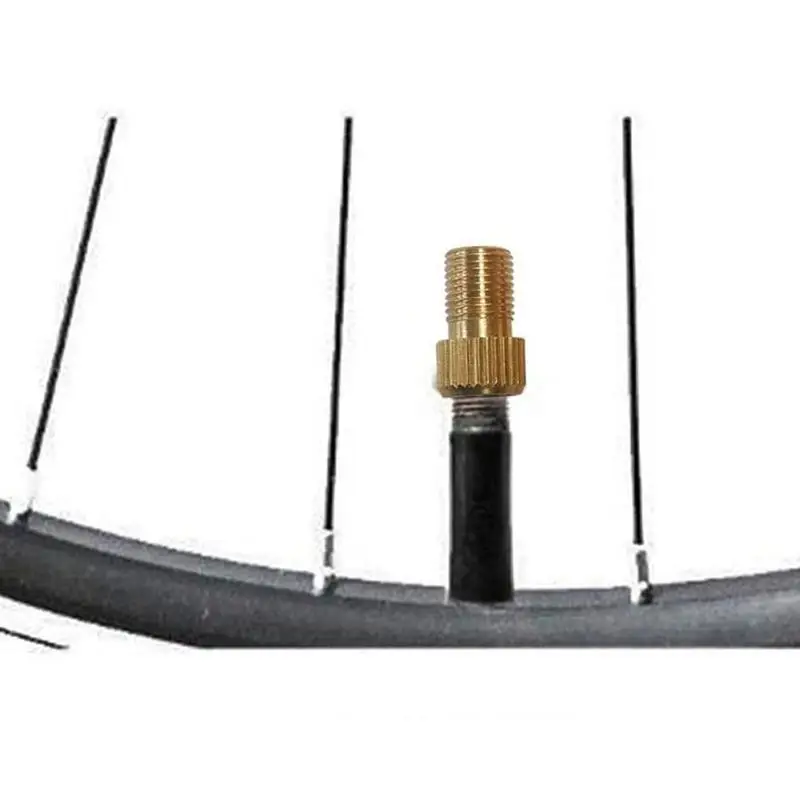 

15PC Bicycle Valve Adapter Copper Bicycle Valve Adapter Bicycle Valve + Rim nuts+Valve Caps Valve Core Tyre Valve Core for Valve