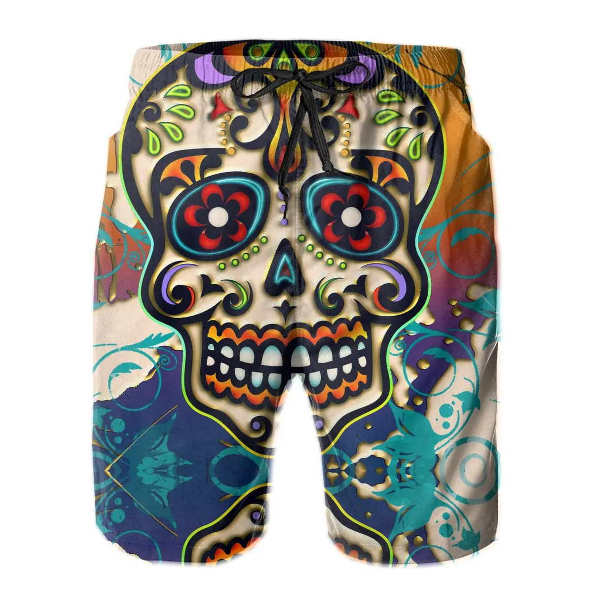 

Мужские шорты из Мексики Sugar Skull купальник пляжные быстросохнущие плавки для мужчин плавки быстросохнущие трусы