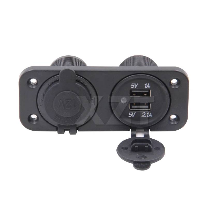 Двойная USB розетка для автомобильного прикуривателя Разветвитель 12 в зарядное
