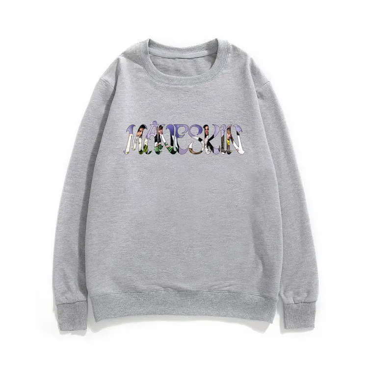 

2021 Hot New Maneskin Sweatshirt Men/Women Fashion Casual Tops Unisex Cotton Fleece Pullover Fleece Novelty Clothes Tracksuit