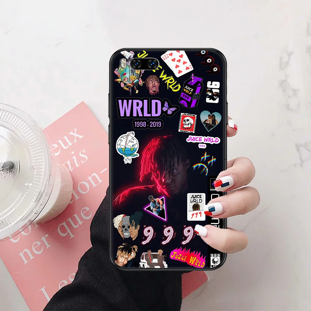 Buy Juice WRLD 999 Rapper Phone Case For Xiaomi Mi Note 8 9 10 11 9T 10T A3 Lite Pro Ultra black pretty waterproof trend hoesjes on