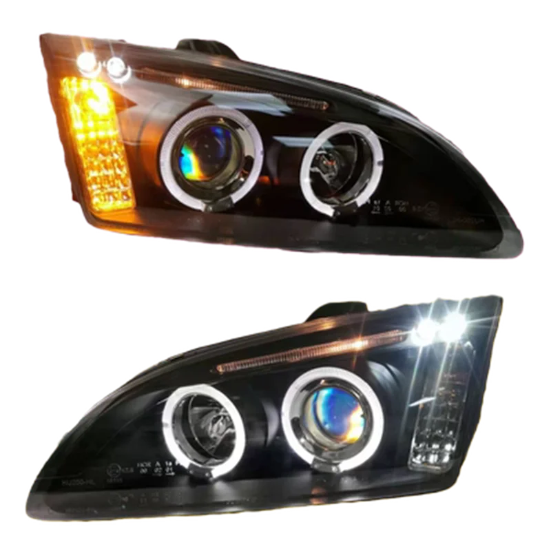 

Car LED Headlight Assembly for Ford Focus 2005-08 HID Xenon lamp Angel Eye DRL Daytime Running Light accesorios para auto