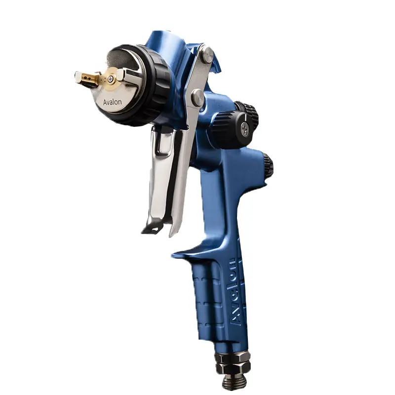 Gun Car Paint High Atomization Handheld Pneumatic Upper Pot 1.3 Caliber Blue Gun Body Fan Surface 34cm