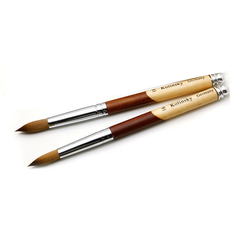 

Acrylic Crimped Nail Brush Nail Art Brush with Acrylic Handle