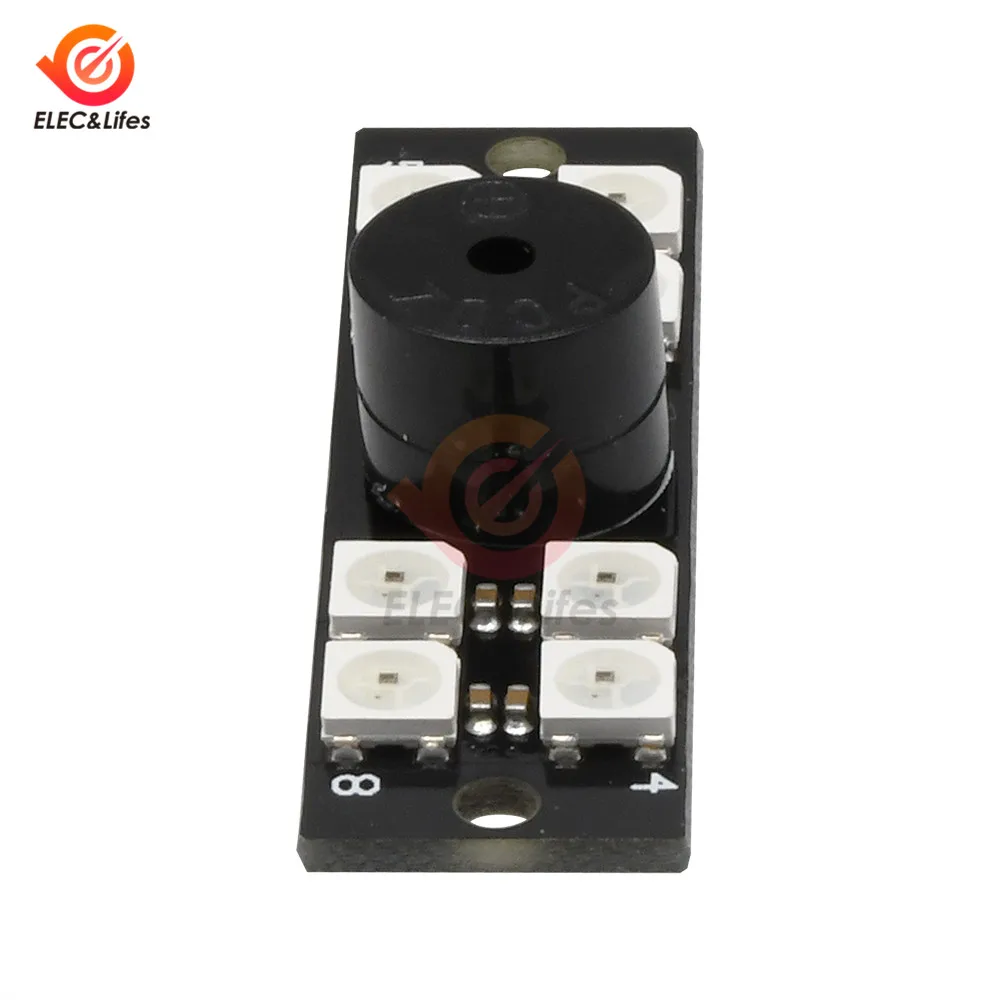 Мини WS2812B 2 в 1 светодиодный и 5 активный зуммер для FPV NAZE32 Skyline32 F3 Контроллер полета
