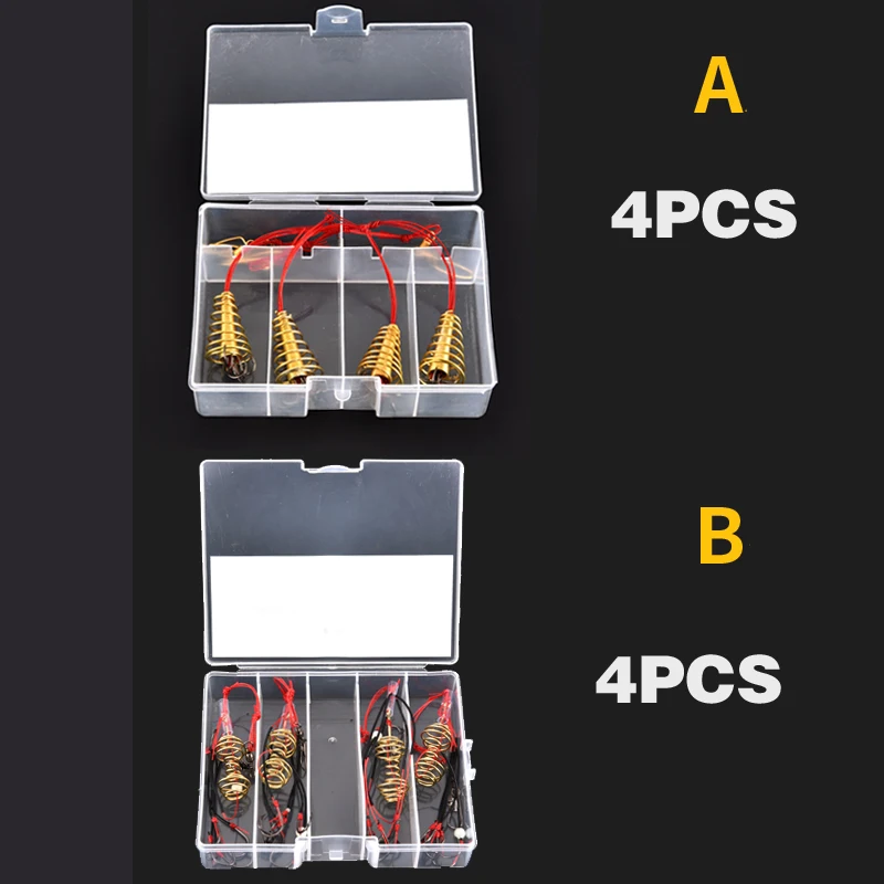 4 шт./лот рыболовный крючок рыболовная приманка ловушка для приманки клетка