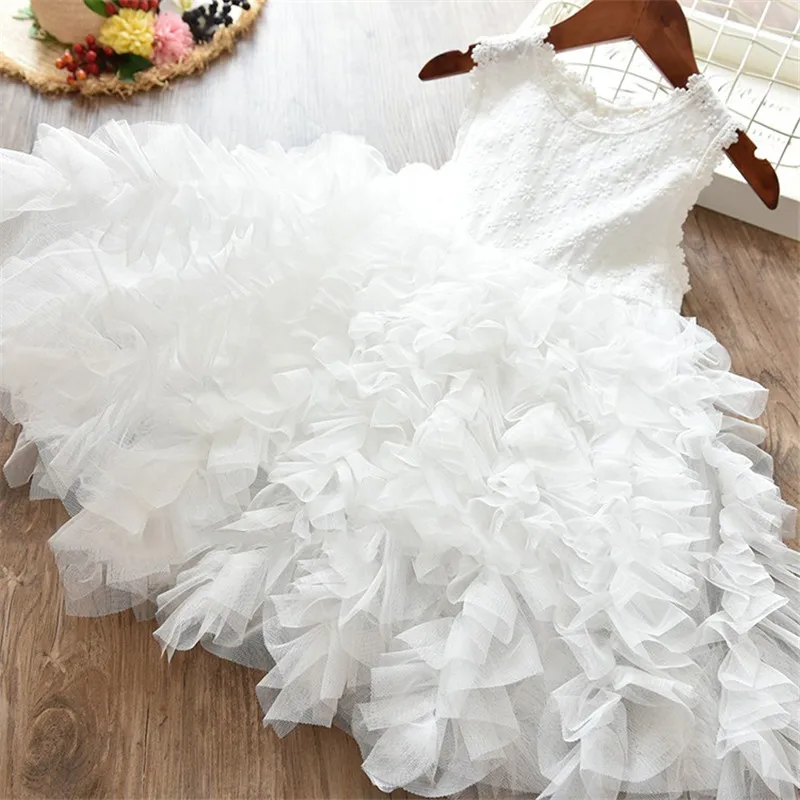

Summer Girl Dress Lace Tutu Girl Party Wear Frocks Children Clothing Toddler Princess Dress for Girls Baby Clothes Kids Dresses