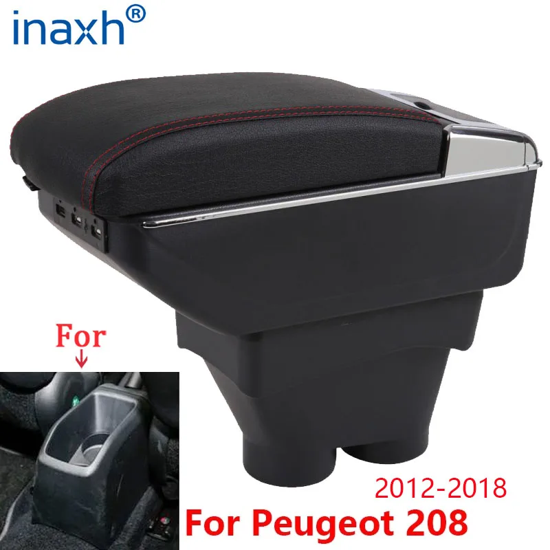 Для Peugeot 208 подлокотник коробка 2012 2018 для хранения в автомобиле держатель