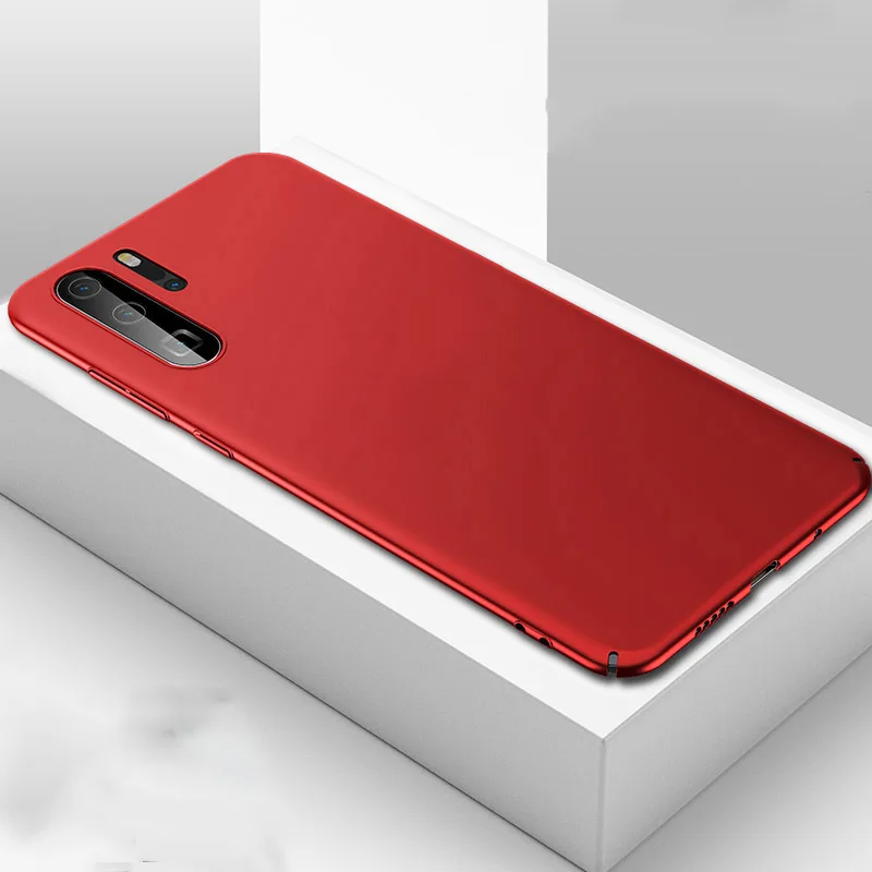 Ультратонкий металлический матовый PC чехол для телефона с Бэтменом для huawei P30 P20 Honor V20 V10 10 9 Lite Pro Nova чехол с магнитной защитой - Цвет: Red