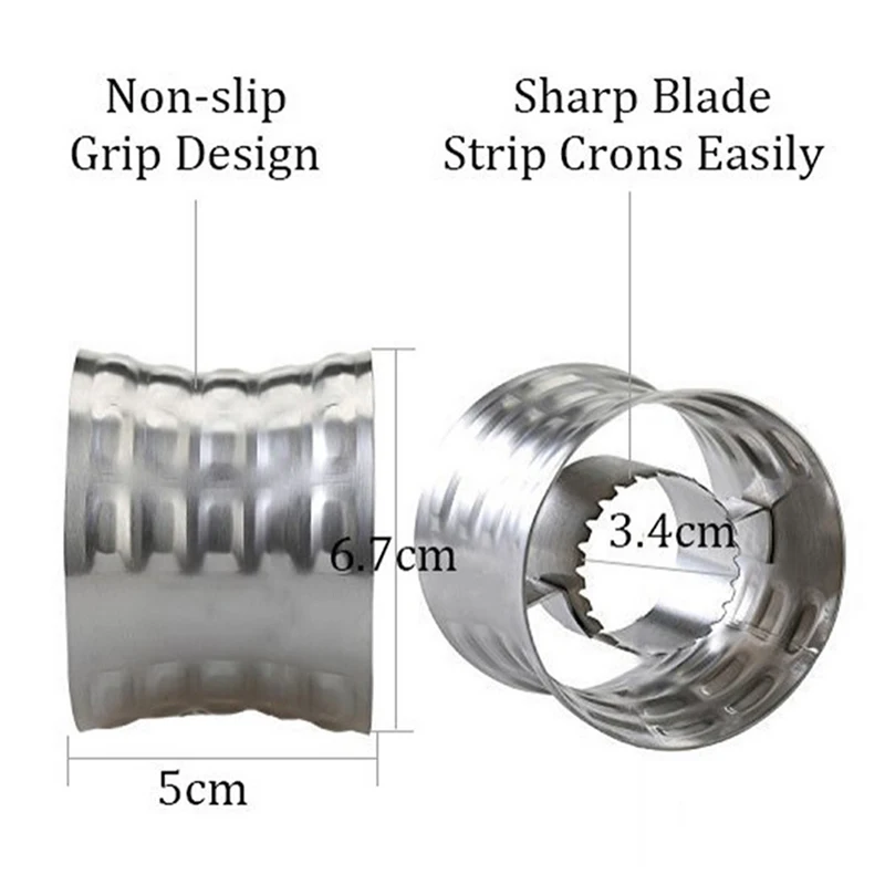 

1 x Corn Peeler Stainless Steel Corn Cutter Peeler Corn Stripper Corn Stripping Tool Kitchen Vegetable Fruit Tool