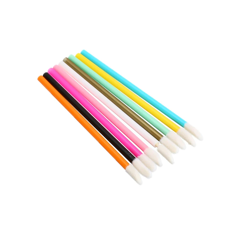 

50pcs/lot Soft Disposable Tattoo Cotton Swab Makeup Lip Brushes Microblading Micro Brushes Tattoo Applicator Accessories