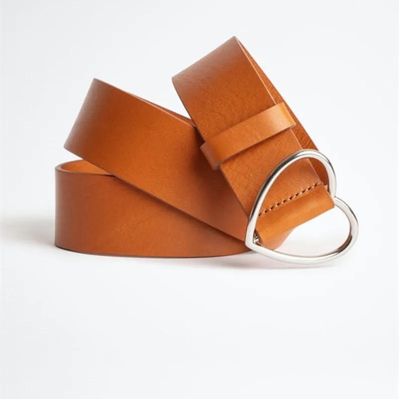 

2021 New Women's Waistband Heart Simple Ladies Belt