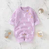infant baby romper cotton knit newborn girls boys jumpsuit outfit cute rabbit toddler child clothing long sleeve autumn playsuit