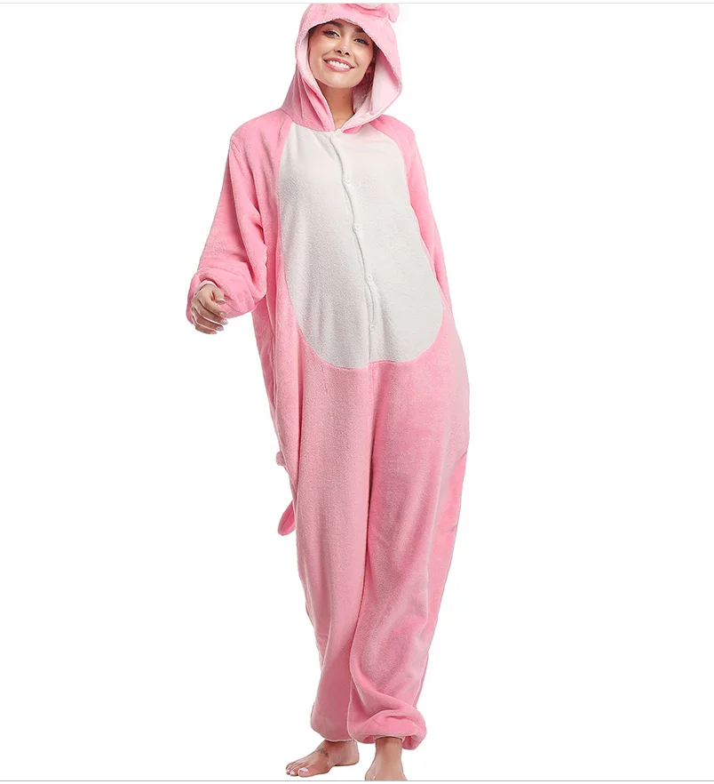 Кигуруми Комбинезоны Косплей фланелевые розовые леопардовые пижамы зимние