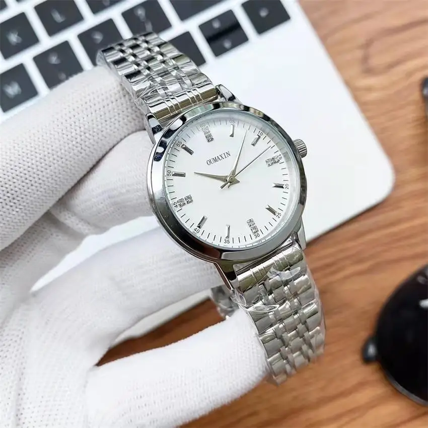 

30mm Ladies Automatic Watch Sapphire Glass White Chassis 316 Stainless Steel Strap Waterproof Mechanical Watch AAA