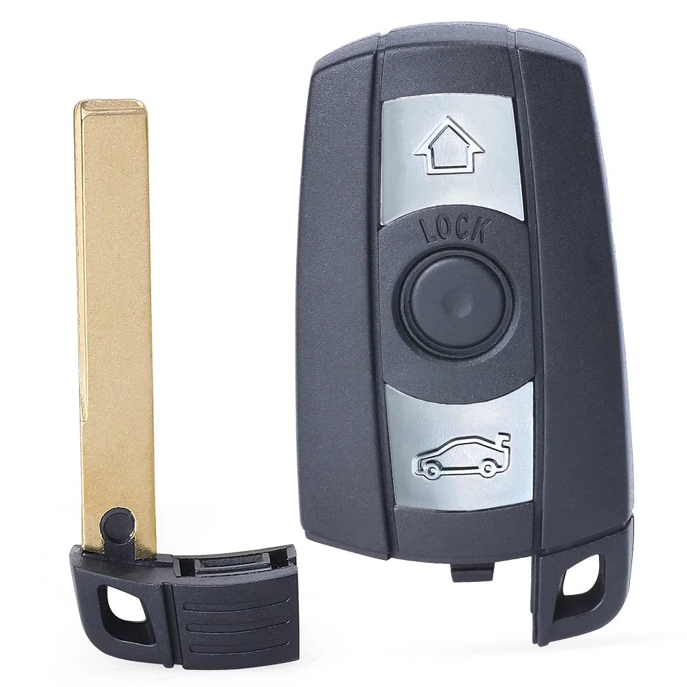 KEYECU 315MHz / 868 MHz PCF7953 Chip CAS3 System Keyless Go Upgraded 3 Button Remote Key Fob for BMW 3/5series X5 X6 KR55WK49123 |
