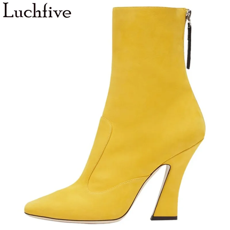 Новинка женские ботинки на шпильках пикантные вечерние туфли с острым носком