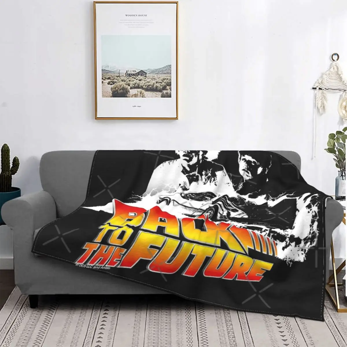 

Back To The Future - 2 Blanket Bedspread Bed Plaid Blanket Fluffy Plaid Anime Blanket Throw And Blanket