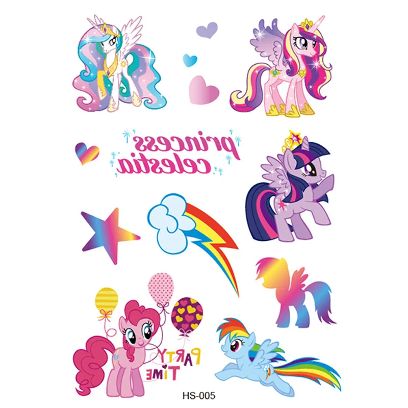 

Color My Little Pony Tattoo Set Face Temporary Tattoo Kids Tattoo Sticker Body Tattoo for Kids Cute Tattoo Kids Tattoo