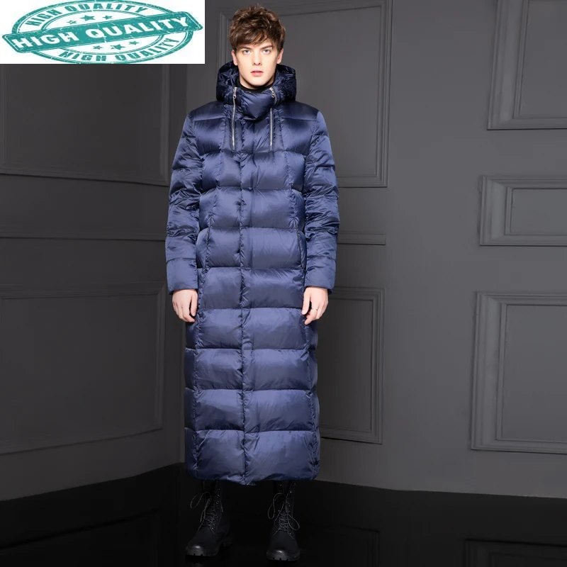 

Winter Long 10% White Goose Down s for Men Coat Plus Size Warm Puffer Jacket Manteau Homme Hiver