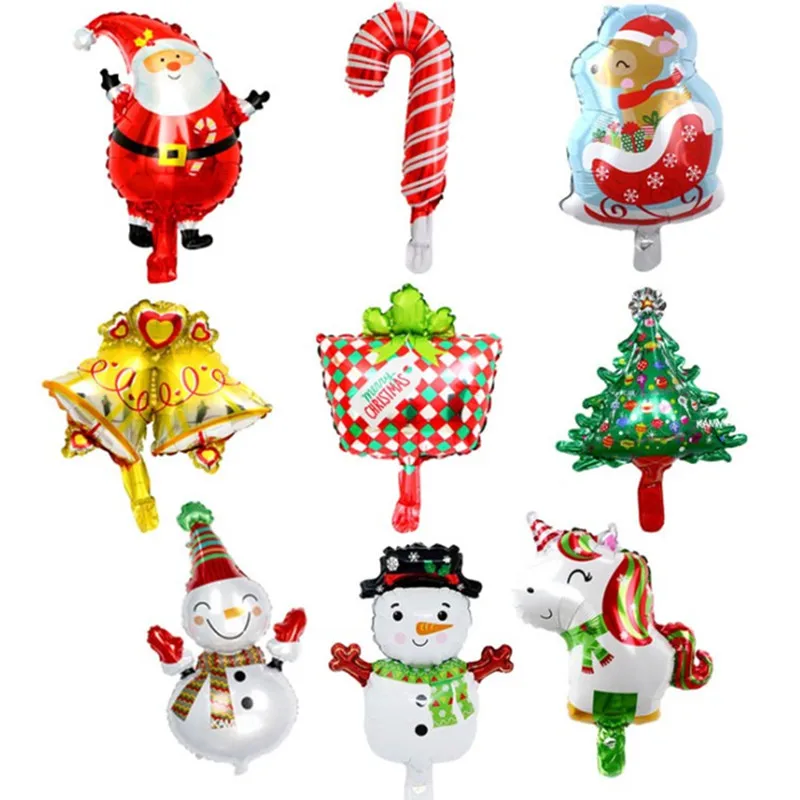 

Рождественская игрушка, 16/18 дюймов, Круглый Гелиевый шар из фольги для рождественской вечеринки, Новогоднее украшение, Санта-Клаус, рождест...