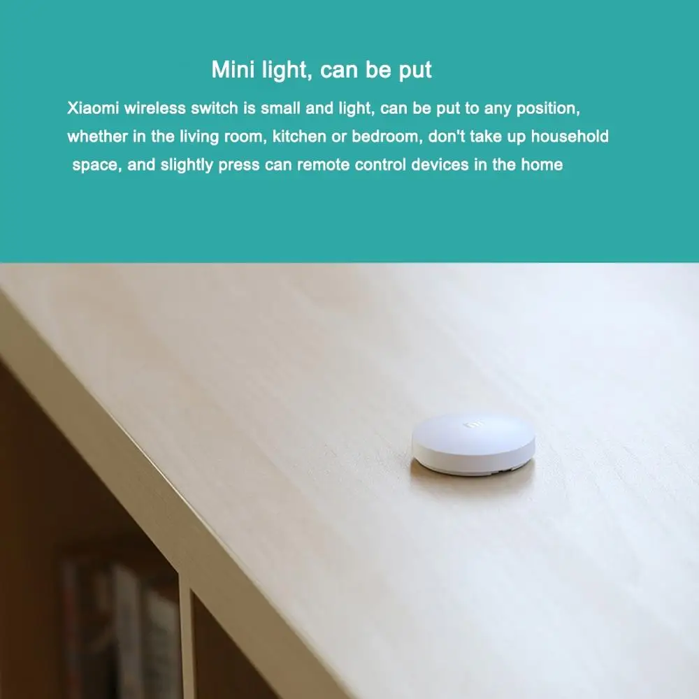 Xiaomi Mijia Intelligent Mini Wireless Switch for Smart Home Suite Devices with the Multifunctional Gateway Use | Электроника