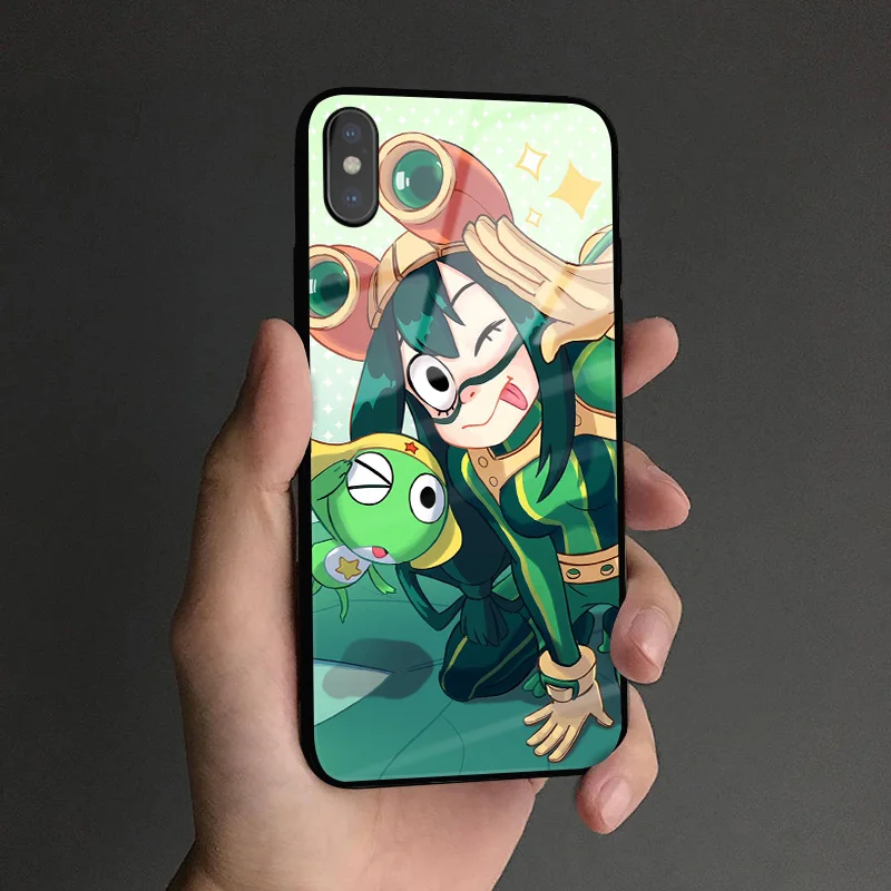 MYHEROA 8 Boku no My Hero Academy аниме мягкий силиконовый стеклянный чехол для телефона, чехол для Apple iPhone 6 6s 7 8 plus x xr xs 11Pro max - Цвет: MYHEROA 8