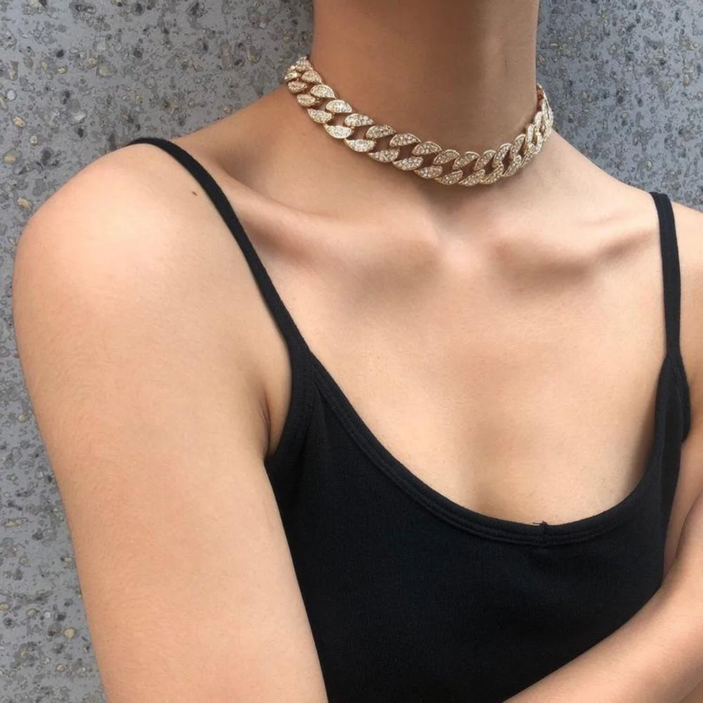 Новое поступление кубинская толстая цепь ожерелье в богемном стиле 2020 модные