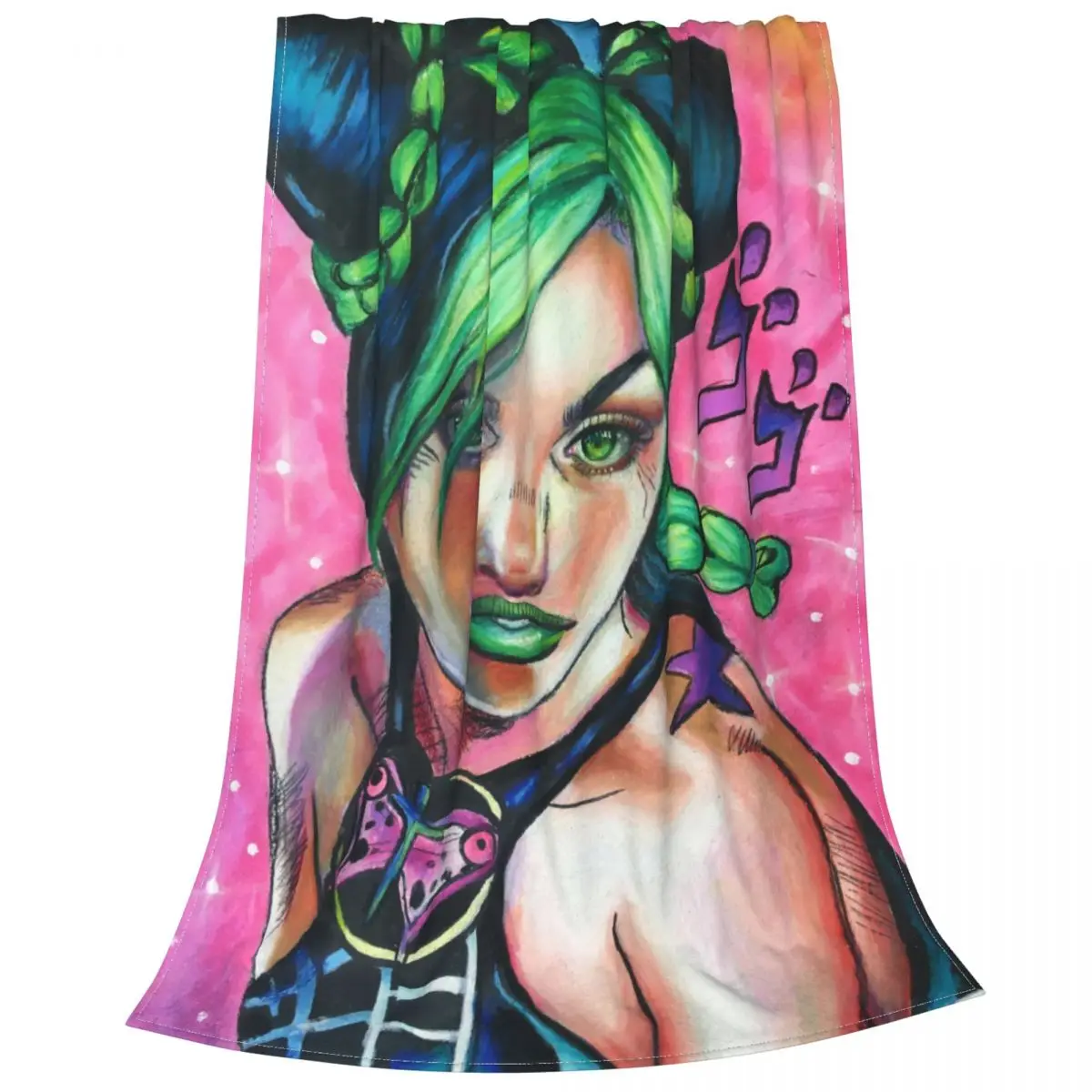Плюшевое одеяло Jolyne Kujo s аниме невероятные приключения Джоджо креативное для