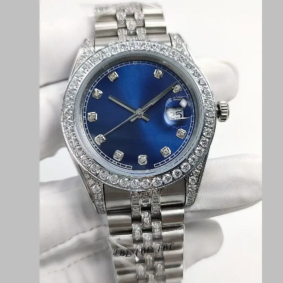 

2022 new models 41mm diamond Calendar Waterproof Luminous Stainless Man Clock Automatic Mechanical watches