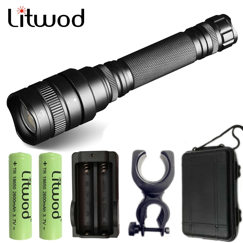 Litwod Z401515 CREE XHP70.2 чип Мощный светодиодный тактический фонарь 3800lm 2 шт. 18650 батарея 5200